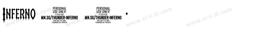 Inferno 11字体转换